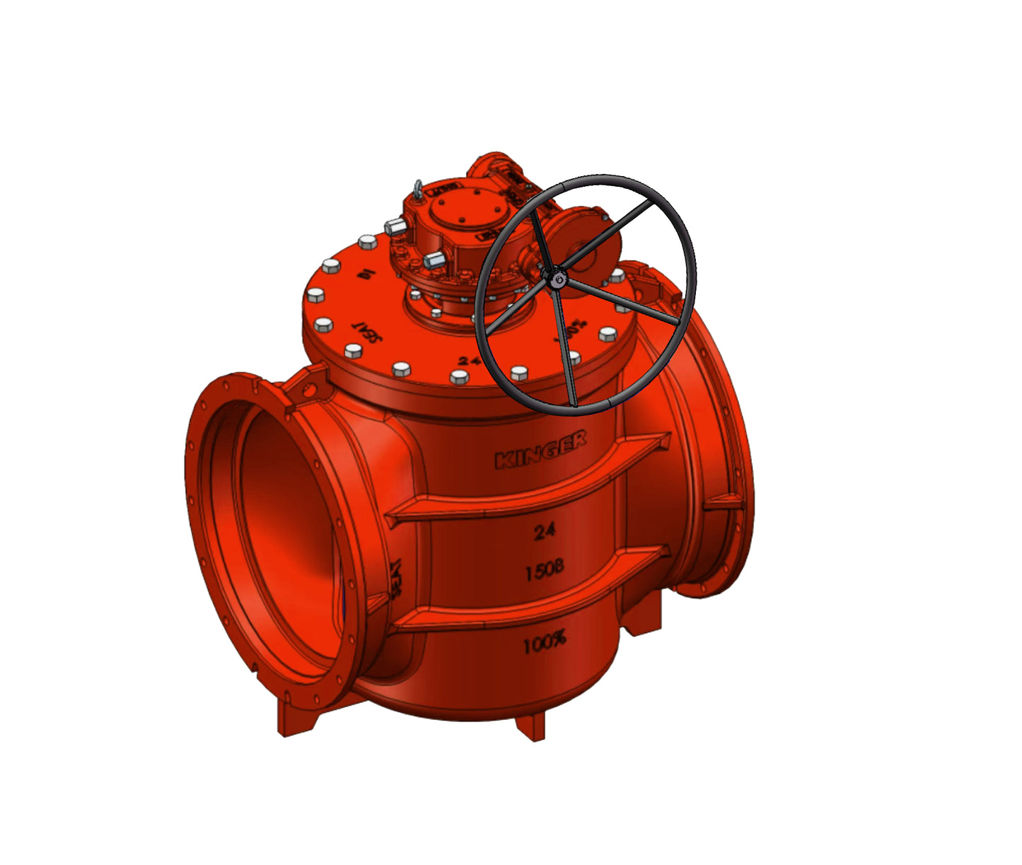 AWWA C517 Mechanical Joint Eccentric Plug Valve with Worm Gear and 2" Op Nut (MPL150-GH)