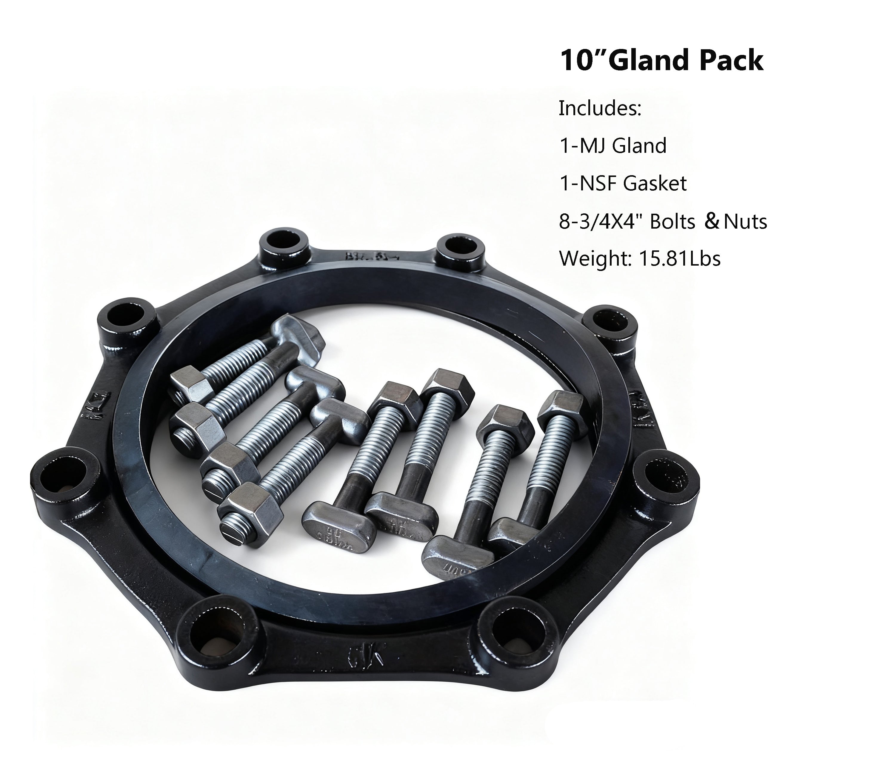 Gland Pack (Series A Includes Gland, Gasket, T-Head Bolts ＆Nuts)