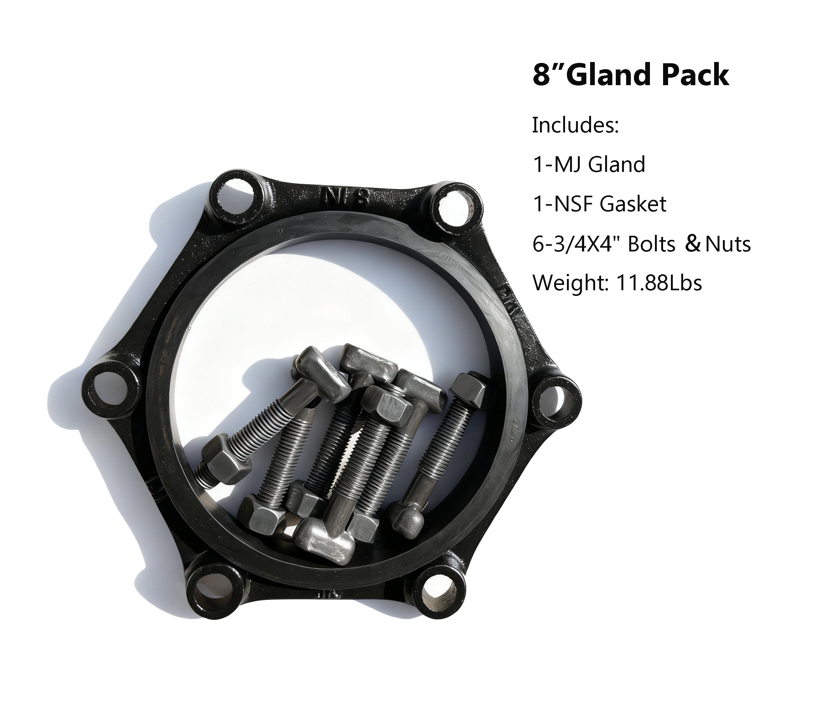 Gland Pack (Series A Includes Gland, Gasket, T-Head Bolts ＆Nuts)