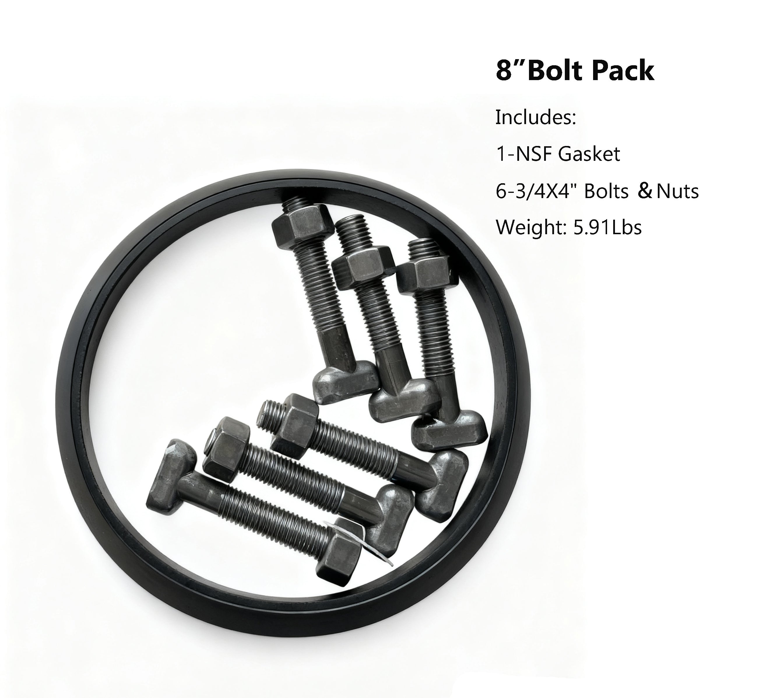 Bolt Pack (Series B Includes NSF Gasket, Bolts ＆ Nuts without Gland)