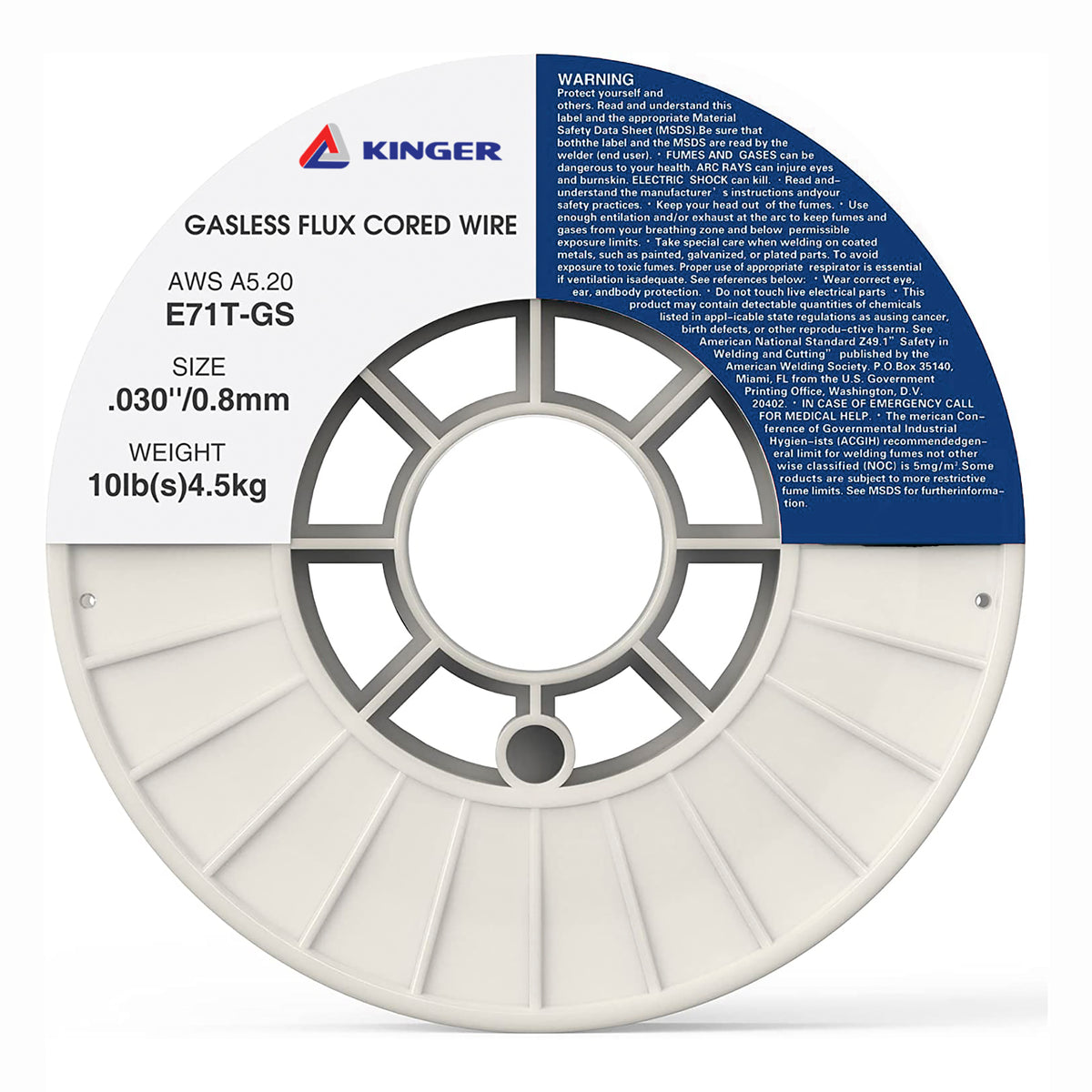 Gasless Flux Core Mig Wire, Mild Steel E71TGS .030 0.8mm, 2-Pound Spool Gasless Flux Core Mig Wire, Mild Steel E71TGS .030 0.8mm, 2-Pound Spool