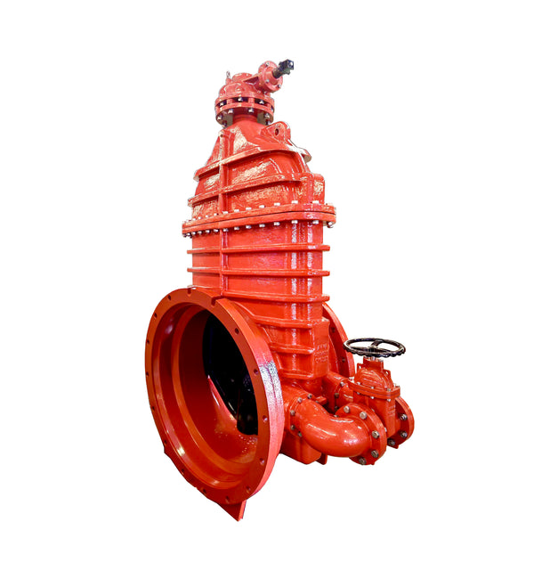 AWWA C509 Flanged x Mechanical Joint Gate Valve with Handwheel & Bevel ...