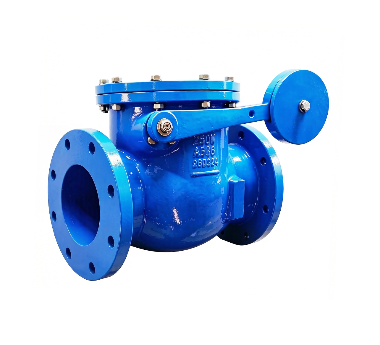 AWWA C508 Flanged Metal Seal Swing Check Valve with Weight & Lever (JHH44XW)