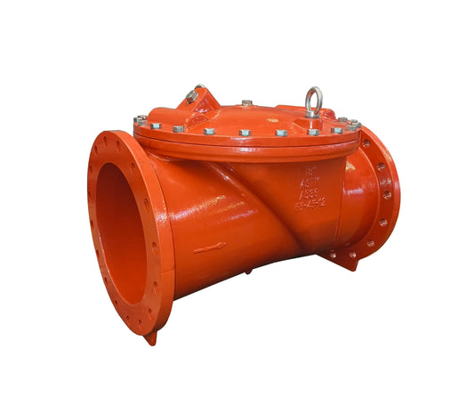 AWWA C508 Flange Check Valve 45Degree Rubber Disc with Anti Slip Pin(JKDC45D)