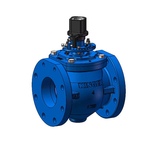 AWWA C517 Eccentric Plug Valve FLG x FLG Ends With Direct Nuts (KPL175-CNT)