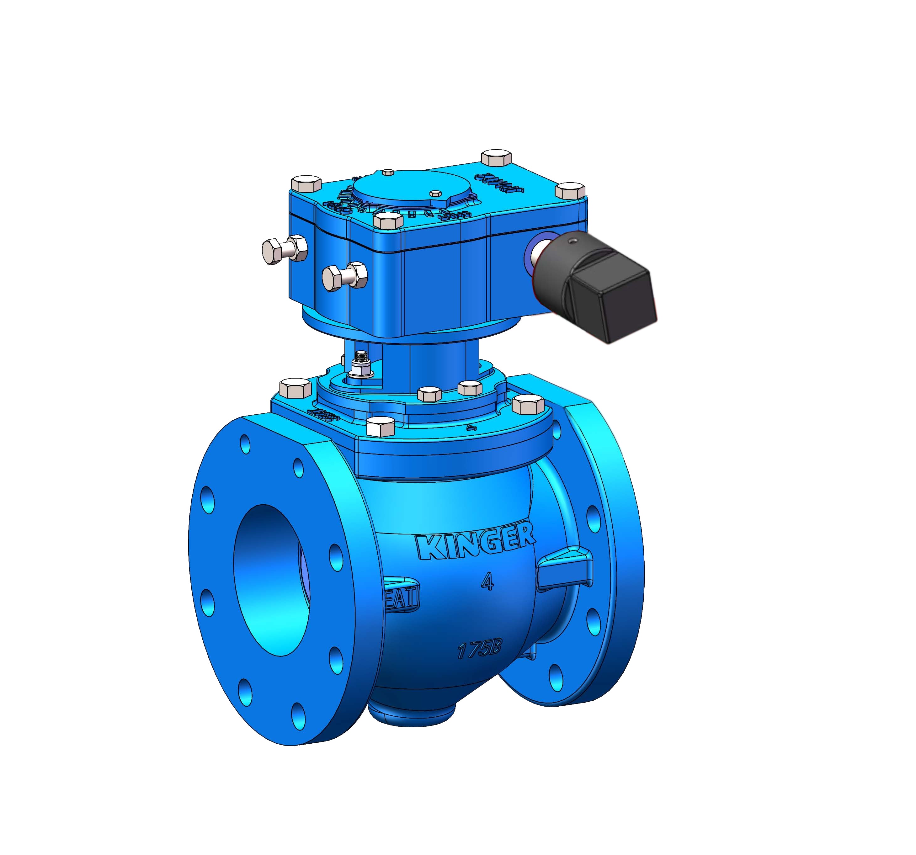 AWWA C517 Eccentric Plug Valve FLG x FLG Ends With Gearbox (KPL175-GH)