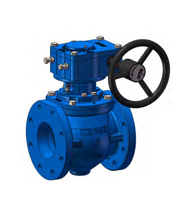 AWWA C517 Eccentric Plug Valve FLG x FLG Ends With Gearbox (KPL175-GH)
