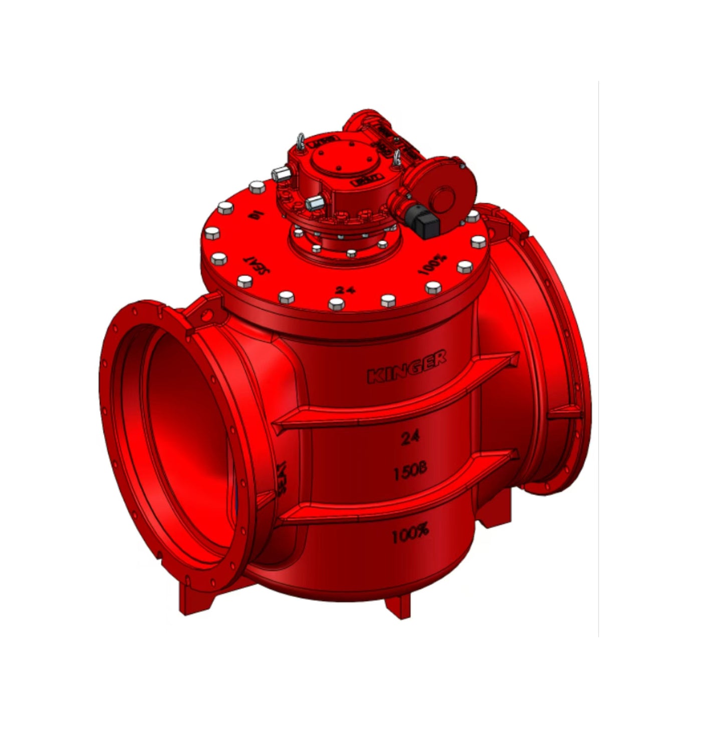 AWWA C517 Mechanical Joint Eccentric Plug Valve  with Worm Gear and 2" Op Nut (MPL150-GH)